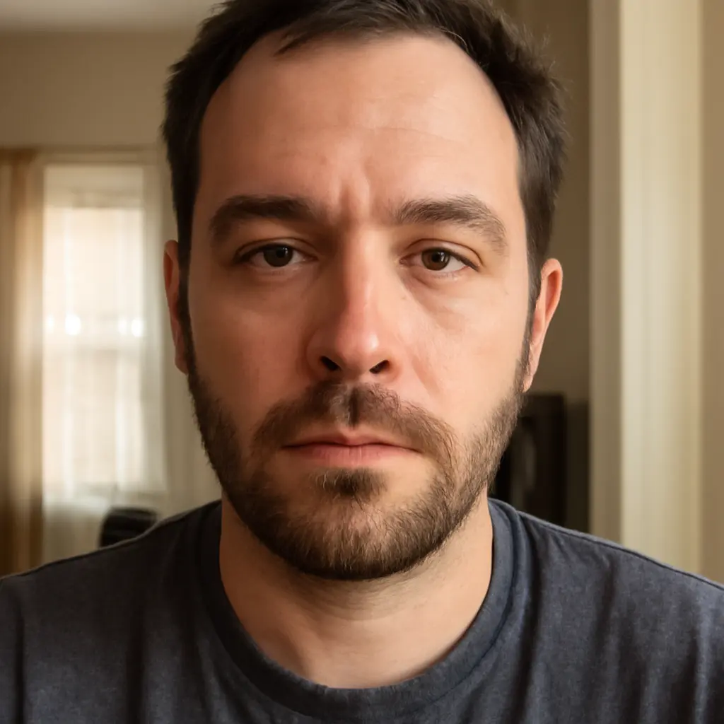 AI-generated fictional portrait