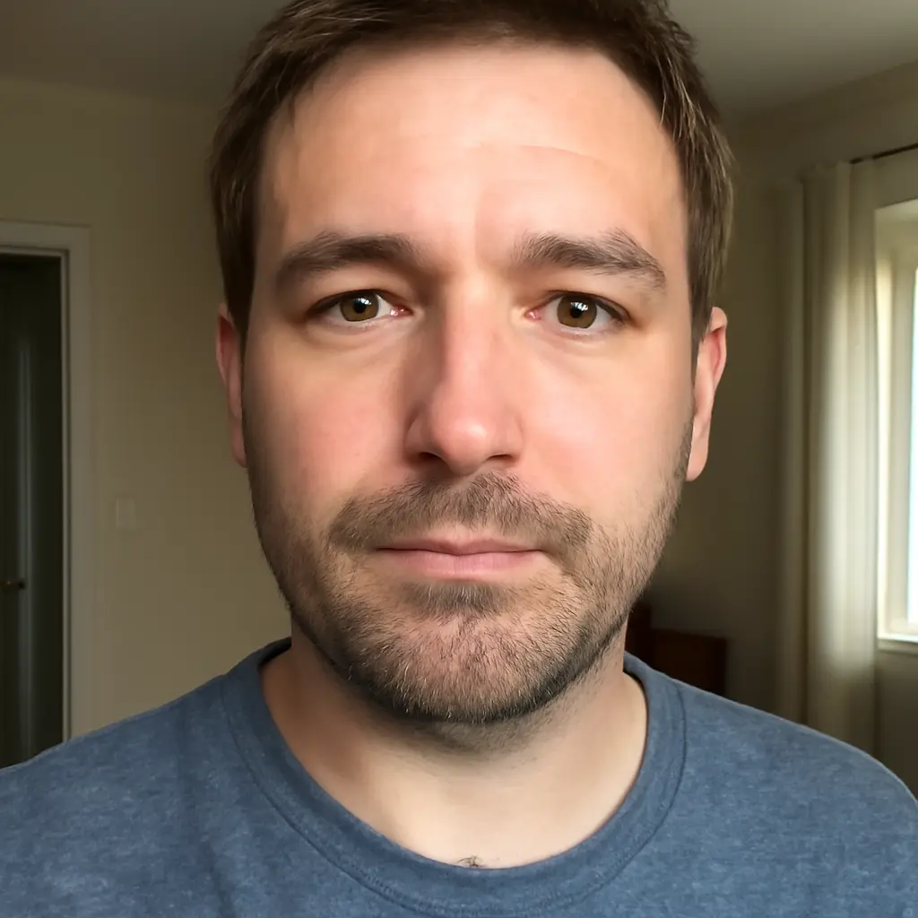 AI-generated fictional portrait